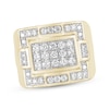 Thumbnail Image 1 of Men's Multi-Diamond Rectangle Ring 1-1/4 ct tw 10K Yellow Gold