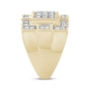 Thumbnail Image 3 of Men's Multi-Diamond Rectangle Ring 1-1/4 ct tw 10K Yellow Gold