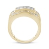 Thumbnail Image 4 of Men's Multi-Diamond Rectangle Ring 1-1/4 ct tw 10K Yellow Gold