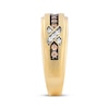 Thumbnail Image 2 of Men's Champagne & White Diamond Wedding Band 1/3 ct tw 10K Yellow Gold