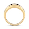 Thumbnail Image 3 of Men's Champagne & White Diamond Wedding Band 1/3 ct tw 10K Yellow Gold