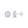 Thumbnail Image 1 of Lab-Grown Diamonds by KAY Halo Stud Earrings 1-1/2 ct tw 10K White Gold