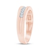 Thumbnail Image 2 of Now + Forever Men's Diamond Wedding Band 1/4 ct tw 10K Rose Gold