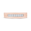 Thumbnail Image 3 of Now + Forever Men's Diamond Wedding Band 1/4 ct tw 10K Rose Gold