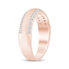 Thumbnail Image 2 of Now + Forever Men's Diamond Edge Wedding Band 1/2 ct tw 10K Rose Gold