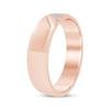 Thumbnail Image 2 of Men's Diamond Diagonal Wedding Band 1/10 ct tw 10K Rose Gold