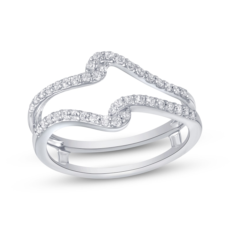 Main Image 1 of Now + Forever Diamond Bypass Enhancer Ring 1/3 ct tw 14K White Gold