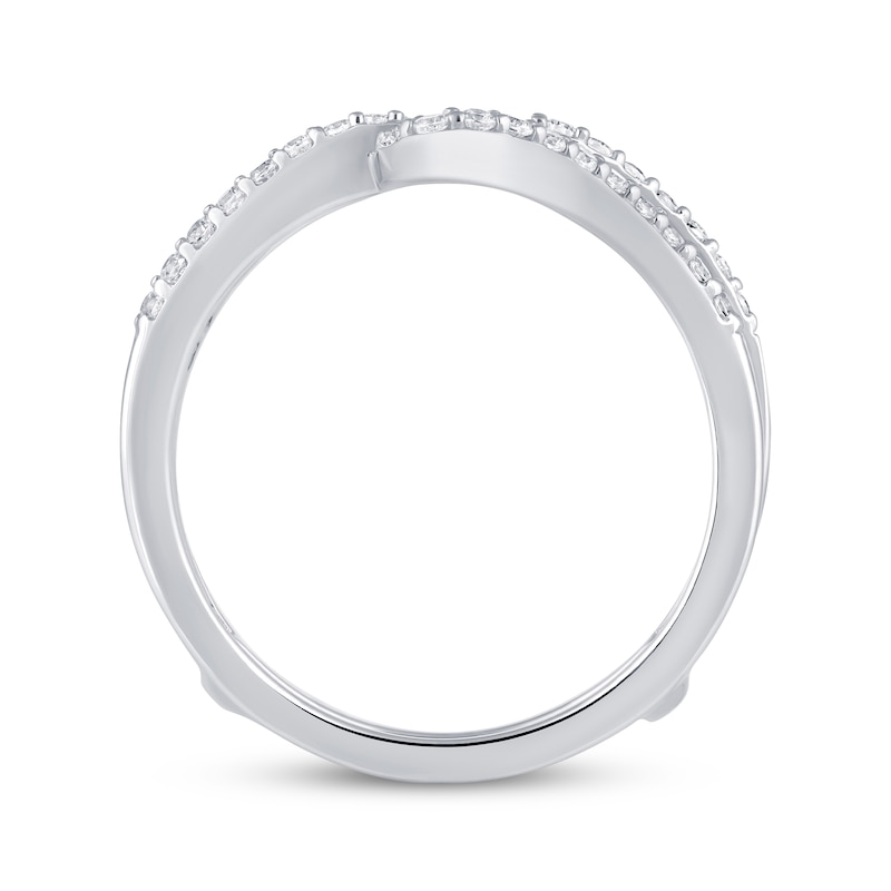 Main Image 3 of Diamond Bypass Enhancer Ring 1/3 ct tw 14K White Gold