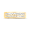 Thumbnail Image 3 of Men's Square-Cut Diamond Two-Row Wedding Band 3/4 ct tw 10K Yellow Gold