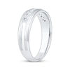 Thumbnail Image 1 of Men's Diamond Nine-Stone Wedding Band 1/2 ct tw 10K White Gold