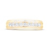 Thumbnail Image 3 of Men's Diamond Nine-Stone Wedding Band 1/2 ct tw 10K Yellow Gold