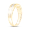 Thumbnail Image 2 of Men's Square-Cut Diamond Five-Stone Wedding Band 1/2 ct tw 10K Yellow Gold