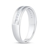 Thumbnail Image 2 of Men's Diamond Milgrain Wedding Band 1/4 ct tw 10K White Gold