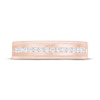 Thumbnail Image 3 of Men's Diamond Milgrain Wedding Band 1/4 ct tw 10K Rose Gold