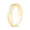 Thumbnail Image 2 of Men's Diamond Milgrain Wedding Band 1/4 ct tw 10K Yellow Gold