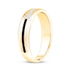 Thumbnail Image 2 of Men's Diamond & Black Enamel Stripe Wedding Band 1/5 ct tw 10K Yellow Gold