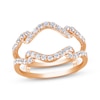 Thumbnail Image 1 of Diamond Wavy Enhancer Ring 1/2 ct tw 14K Rose Gold