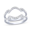 Thumbnail Image 1 of Diamond Wavy Enhancer Ring 1/2 ct tw 14K White Gold