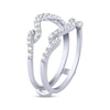 Thumbnail Image 2 of Diamond Wavy Enhancer Ring 1/2 ct tw 14K White Gold