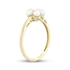 Thumbnail Image 2 of Cultured Pearl & Diamond Accent Flower Ring 10K Yellow Gold