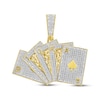 Thumbnail Image 1 of Men's Diamond Royal Flush Charm 1 ct tw 10K Yellow Gold