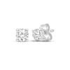 Thumbnail Image 3 of KAY Lab-Grown Diamonds Solitaire Necklace & Earrings Set 5/8 ct tw 10K White Gold (I/SI2)