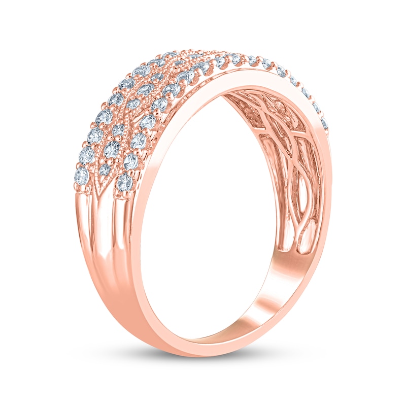 Main Image 2 of Diamond Anniversary Ring 1/2 ct tw 14K Rose Gold