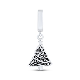 Charmed Memories Christmas Tree Charm Sterling Silver