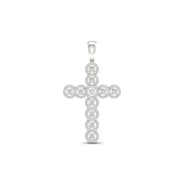 Men's Lab-Grown Diamonds by KAY Cross Charm 2 ct tw 14K White Gold