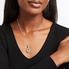 Thumbnail Image 1 of Unstoppable Love Lab-Grown diamond Teardrop Necklace 1-1/2 ct tw 14K White Gold 19”