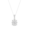 Thumbnail Image 0 of Lab-Grown Diamonds by KAY Princess-Cut Necklace 1/2 ct tw 14K White Gold 18"