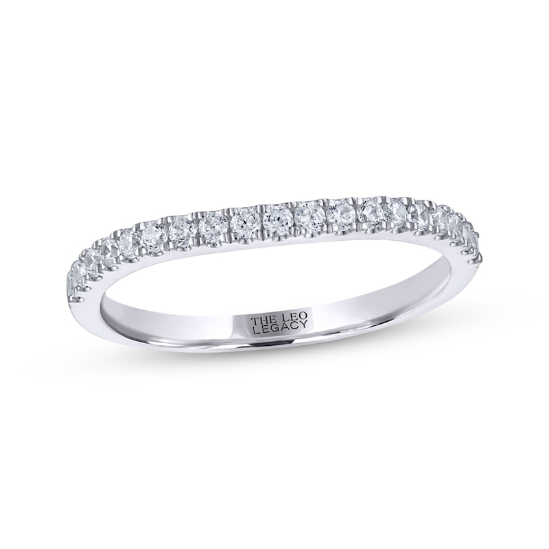 Main Image 1 of THE LEO Legacy Lab-Grown Diamond Wedding Band 1/4 ct tw 14K White Gold