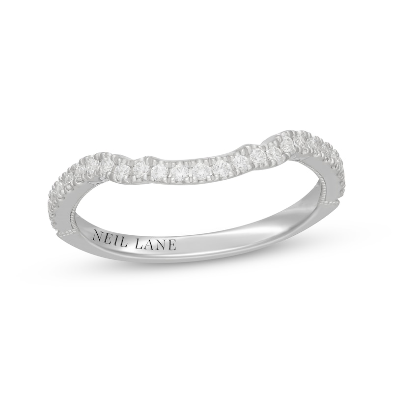 Main Image 1 of Neil Lane Diamond Contour Wedding Band 1/4 ct tw 14K White Gold