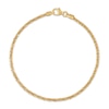 Thumbnail Image 1 of Solid Diamond-Cut Crisscross Chain Bracelet 2.15mm 14K Yellow Gold 7.5&quot;