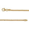 Thumbnail Image 2 of Solid Diamond-Cut Crisscross Chain Bracelet 2.15mm 14K Yellow Gold 7.5&quot;