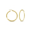 Thumbnail Image 1 of Knife-Edge Hoop Earrings 10K Yellow Gold 30mm