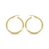 Thumbnail Image 2 of Knife-Edge Hoop Earrings 10K Yellow Gold 30mm