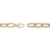 Thumbnail Image 4 of Paperclip Chain Bracelet Hollow 10K Yellow Gold 7.5&quot;