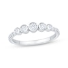 Thumbnail Image 1 of Bezel-Set Diamond Five-Stone Anniversary Ring 1/3 ct tw 14K White Gold