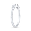 Thumbnail Image 2 of Bezel-Set Diamond Five-Stone Anniversary Ring 1/3 ct tw 14K White Gold