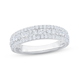 Diamond Anniversary Ring 5/8 ct tw 14K White Gold