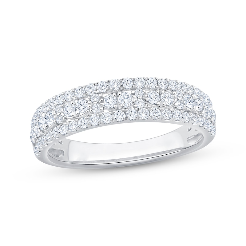 Main Image 1 of Diamond Anniversary Ring 5/8 ct tw 14K White Gold