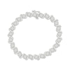 Thumbnail Image 1 of Diamond Halo S-Link Bracelet 1 ct tw Sterling Silver 7&quot;