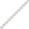 Thumbnail Image 2 of Diamond Halo S-Link Bracelet 1 ct tw Sterling Silver 7&quot;