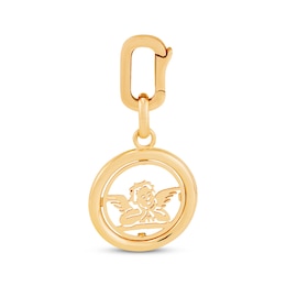 Charmed Memories Angel Circle Charm 10K Yellow Gold