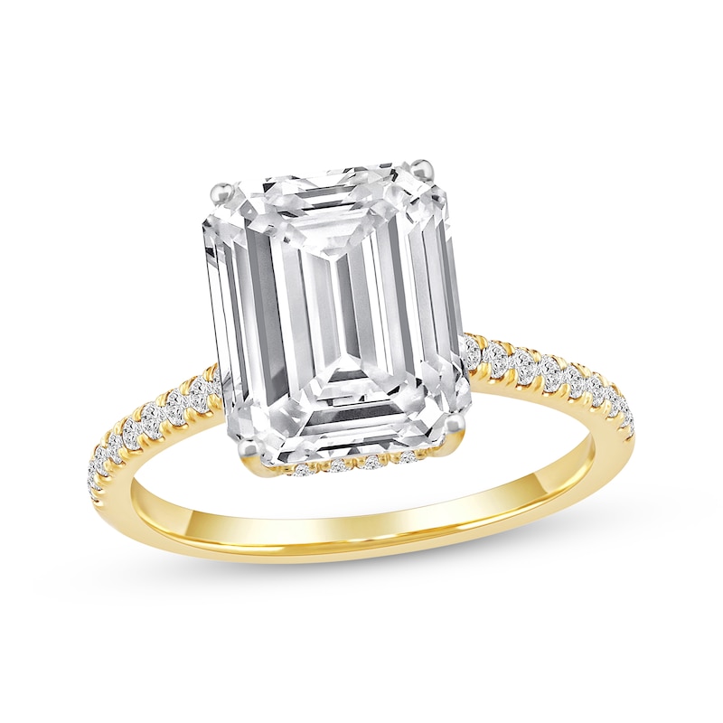 Lab-Created Diamonds by KAY Emerald-Cut Engagement Ring 4-1/3 ct tw 14K Yellow Gold