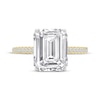 Thumbnail Image 2 of Lab-Grown Diamonds by KAY Emerald-Cut Engagement Ring 4-1/3 ct tw 14K Yellow Gold