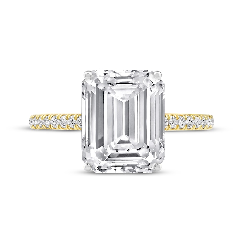 Lab-Created Diamonds by KAY Emerald-Cut Engagement Ring 4-1/3 ct tw 14K Yellow Gold