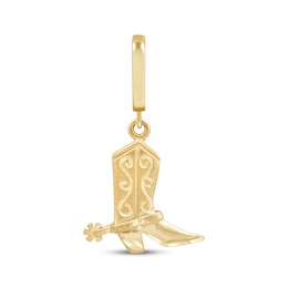 Charmed Memories Cowboy Boot Charm 10K Yellow Gold