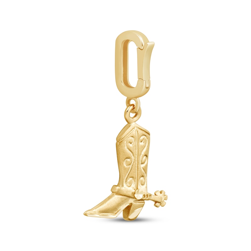 Main Image 3 of Charmed Memories Cowboy Boot Charm 10K Yellow Gold